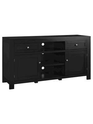 Craycroft 60 " Tv Stand Black - Room & Joy