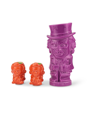 Beeline Creative Geeki Tikis Willy Wonka And The Chocolate Factory Mug Set | Ceramic Tiki Cups