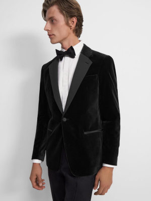 Chambers Tuxedo Blazer In Velvet