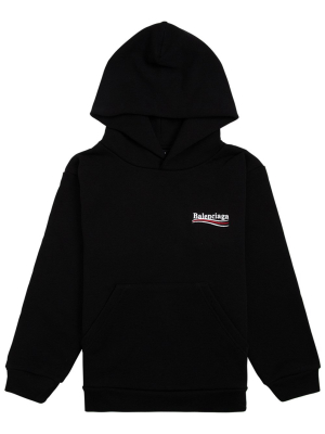 Balenciaga Kids Political Campaign Logo Hoodie