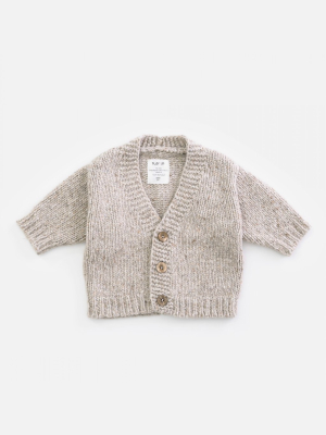 Knitted V-neck Tricot Cardigan | Play Up