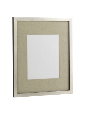 Metal Gallery Frame W/ Mat - Silver