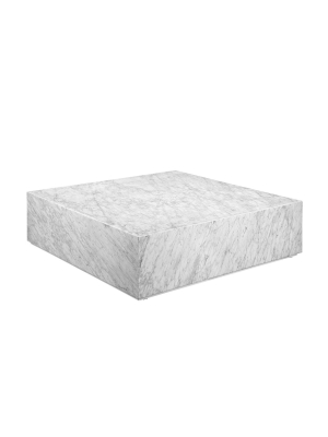 Marble Monolith Square Coffee Table