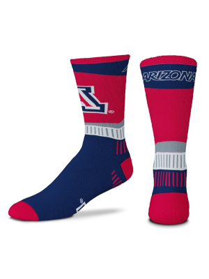 Ncaa Arizona Wildcats Men's Sport Fan Crew Socks - 10-13