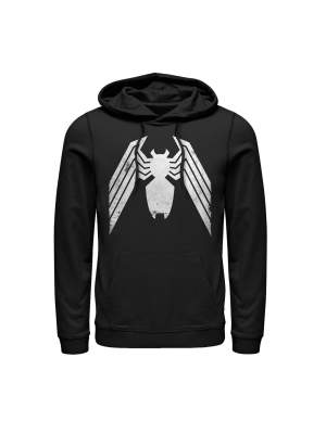 Men's Marvel Venom Distressed Logo Pull Over Hoodie