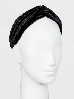 Chevron Velvet Twist Headband - A New Day™