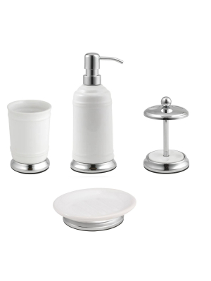 4pc Isabella Bath Set White/chrome - Popular Bath