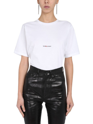 Saint Laurent Logo Print T-shirt