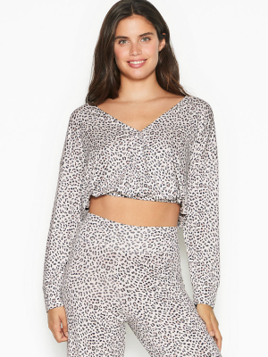 Victoria's Secret Heavenly By Victoria Supersoft Modal Bubble Hem Crop Top