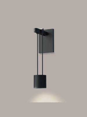 Suspenders Wall Light With Suspended Cylinder Luminaire