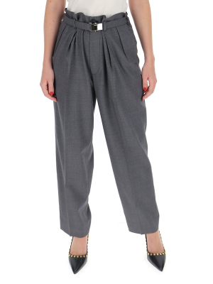 Miu Miu Belted Wide Leg Trousers