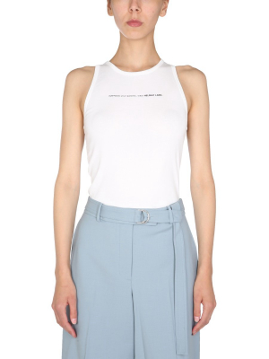 Helmut Lang Slogan Print Tank Top