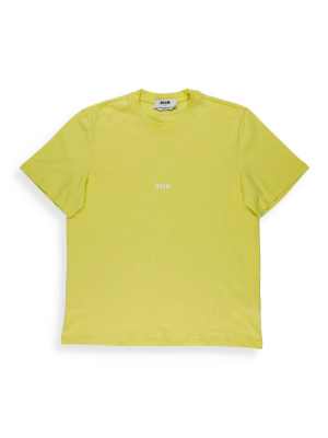 Msgm Micro Logo Printed T-shirt