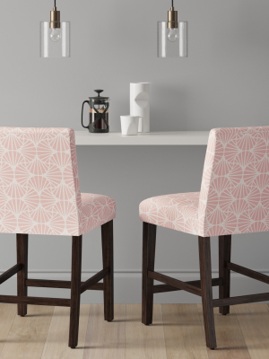 26" Counter Height Barstool Scallop Pink - Project 62™