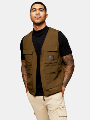 Khaki Utility Vest