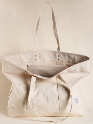 Large Natural Canvas Tote