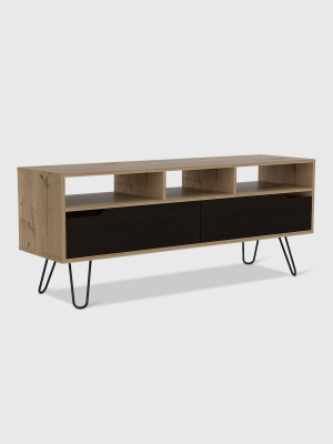 Aster 2 Door Media Console Table Light Wood - Rst Brands