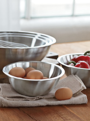 Stainless-steel Nesting Mixing Bowls, Set Of 5