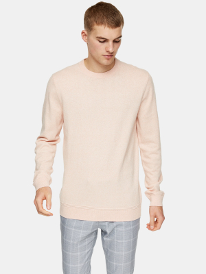 Considered Pink Twist Knitted Sweater