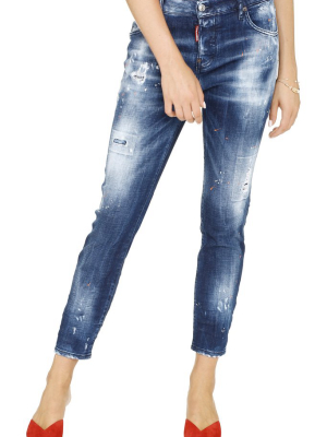 Dsquared2 Distressed Slim-fit Jeans