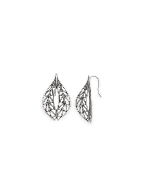 Leaf Drop Earrings, Medium