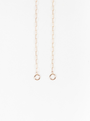 22" Square Link Chain - Rose Gold
