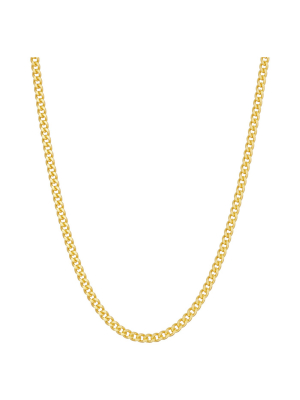 Tiara Sterling Silver Curb Chain Necklace