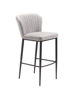 Tolivere Bar Stool, Gray (set Of 2)