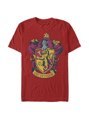 Men's Harry Potter Gryffindor Ornate Crest T-shirt