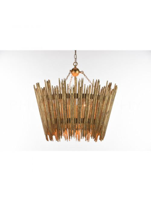 Crown & Glory Gold Chandelier