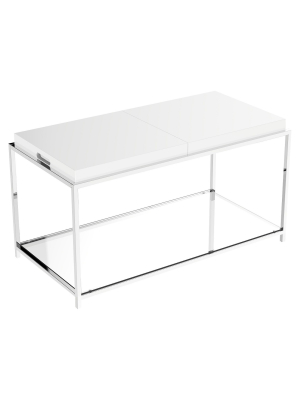 Palm Beach Coffee Table White - Breighton Home