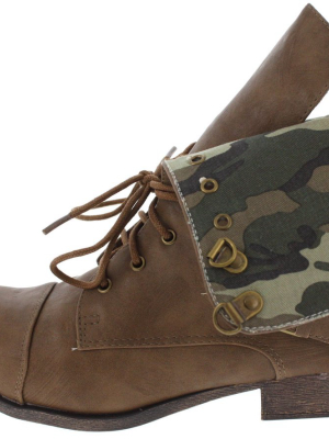 Kalande1 Taupe Camo Combat Boot