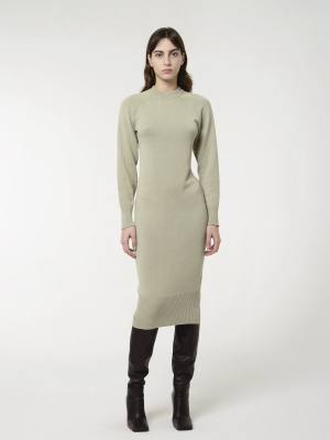 Round Neck Sweater Dress