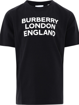 Burberry Kids Logo Printed T-shirt