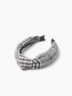 Knotted Plaid Headband