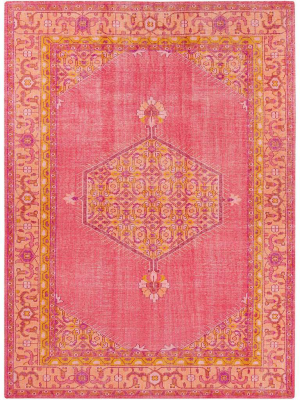 Zahra Hot/pink Area Rug