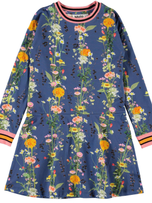 Molo Conny Dress - Vertical Flowers