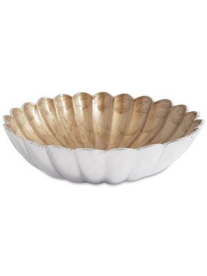 Julia Knight Peony 12" Round Deep Bowl In Toffee