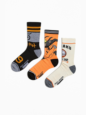 Naruto Ramen Sock Box Set 3-pack