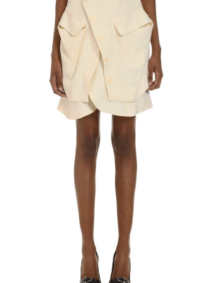 Jacquemus La Jupe Murano Asymmetric Skirt