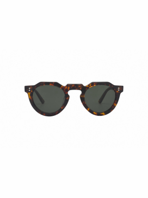 Lesca Pica Round Frame Sunglasses