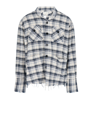 Greg Lauren Checked Long-sleeve Shirt