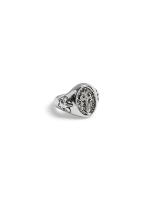 Silver Cross Ring*