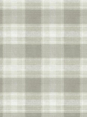 Woven Buffalo Check Wallpaper In Linen From The Simply Farmhouse Collection By York Wallcoverings