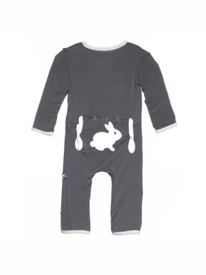 Kickee Pants Bunny Applique Coverall