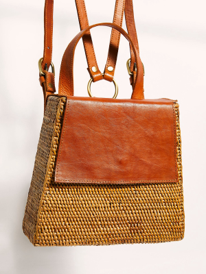 Lanai Straw Backpack