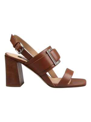 Sergio Rossi Buckled Strap Sandals