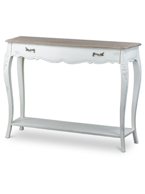 Bourbonnais Wood Traditional French Console Table - Baxton Studio