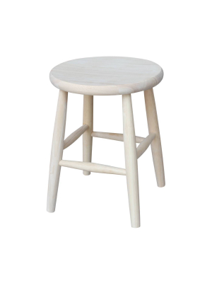 Scooped Seat Stool Brown - International Concepts