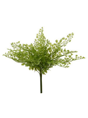 Vickerman 12" Artificial Green Herb Leaf Spray.